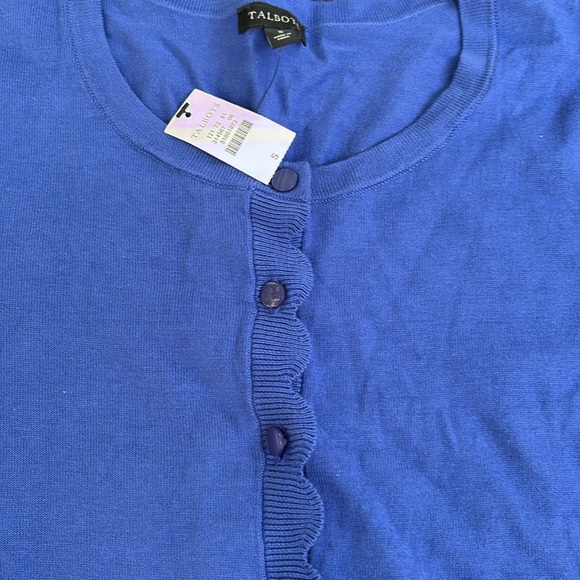 NWT Talbots Charming Scalloped Cardigan Small - Picture 4 of 14